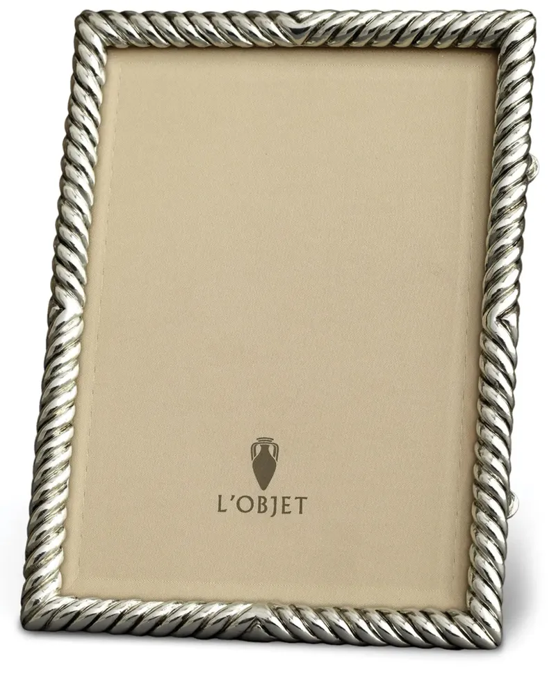 L’OBJET Deco Twist Bilderrahmen (13cm x 18cm) - Silber Silber