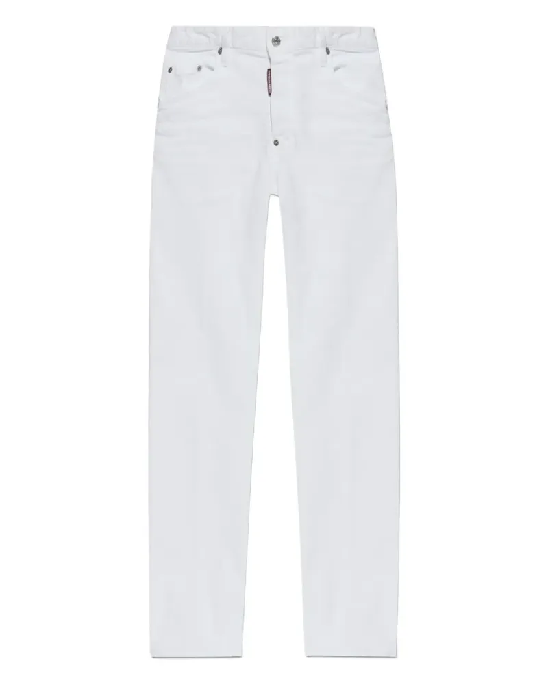 Dsquared2 Hose mit Label-Detail - Weiß Weiß