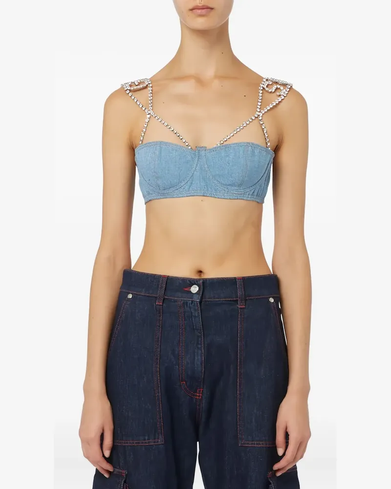 GCDS Bling Jeanstop - Blau Blau
