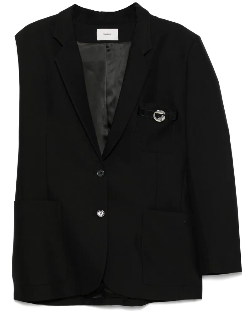 COPERNI Einarmiger Blazer mit Gürteltasche - Schwarz Schwarz