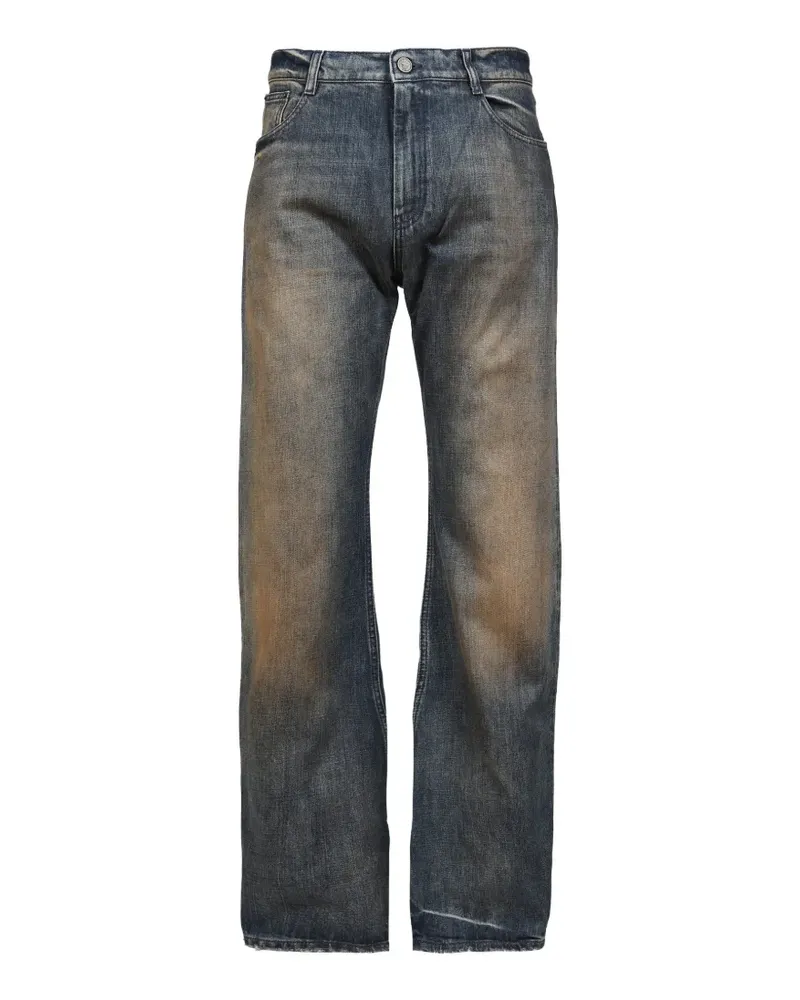 VETEMENTS O-Leg Jeans mit Waschung - Blau Blau