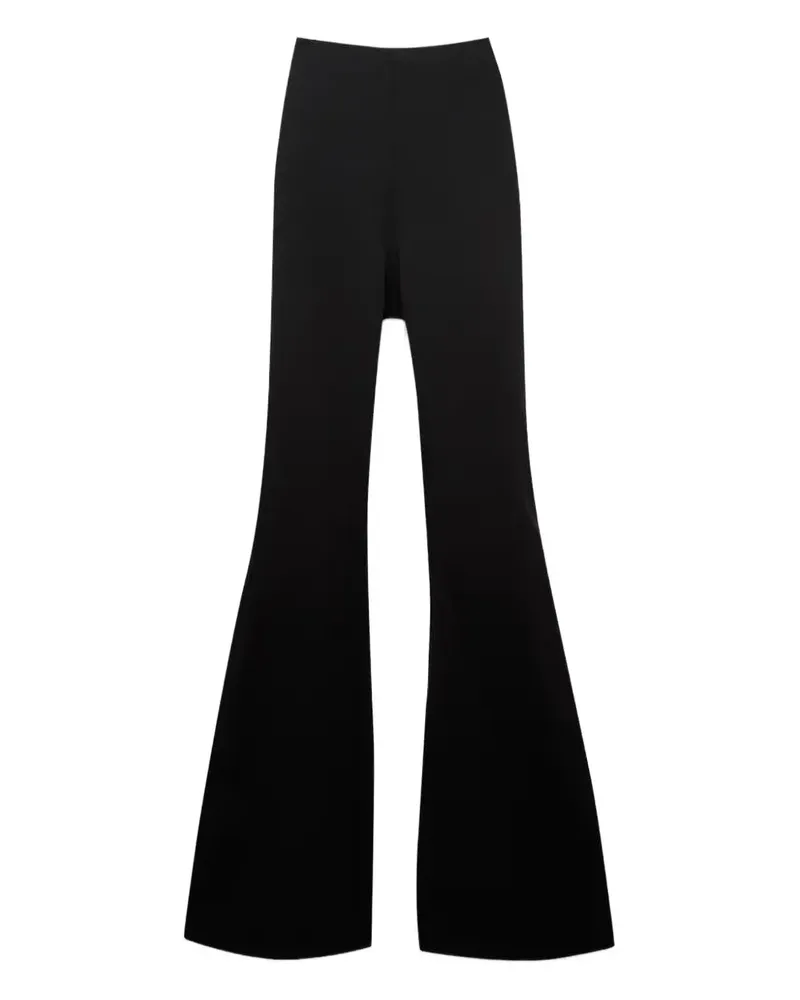 Rick Owens Ausgestellte Hose - Schwarz Schwarz