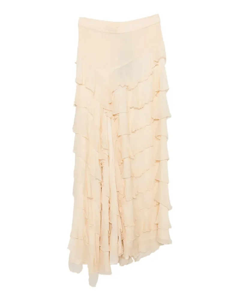 Mes Demoiselles ruffled skirt - Nude Nude