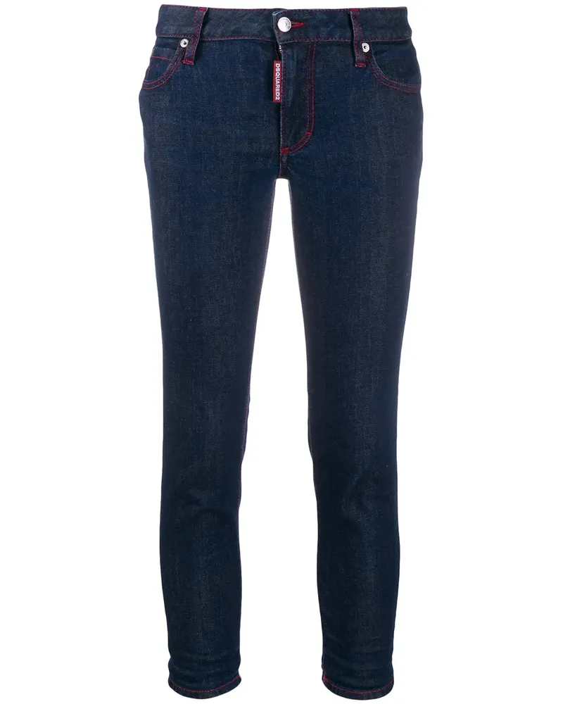 Dsquared2 Gekürzte Skinny-Jeans - Blau Blau