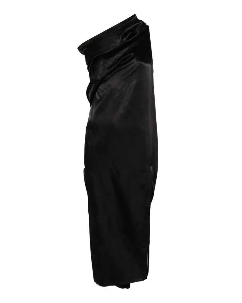 Rick Owens Athena Arrowhead one-shoulder midi dress - Schwarz Schwarz