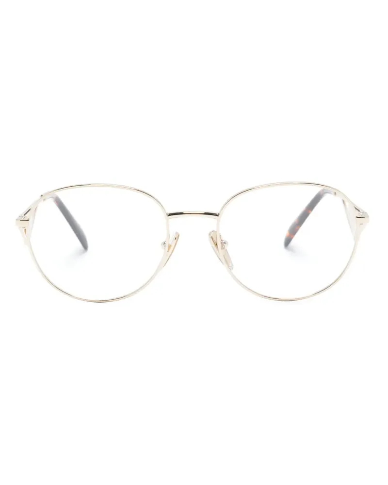 Prada Brille mit rundem Gestell - Gold Gold