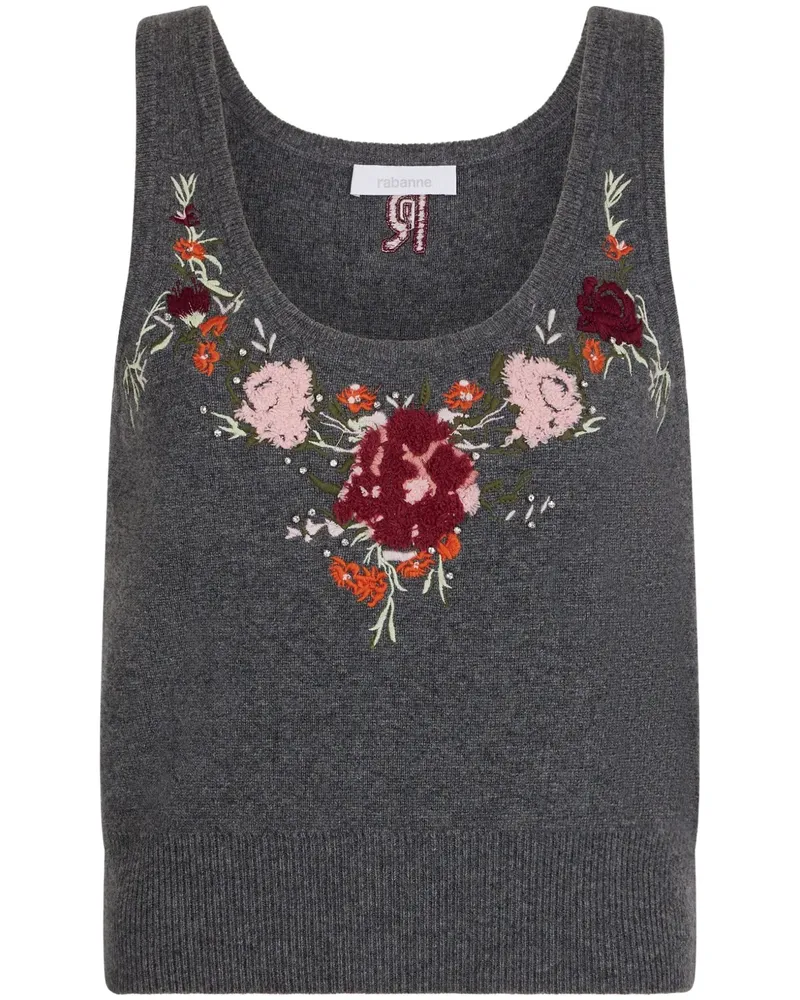 Paco Rabanne Besticktes Tanktop - Grau Grau