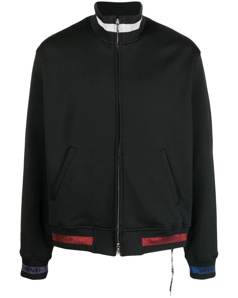 Mastermind World Bomberjacke mit Glitter-Logo - Schwarz Schwarz