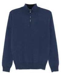 Corneliani Pullover mit Stehkragen Blau