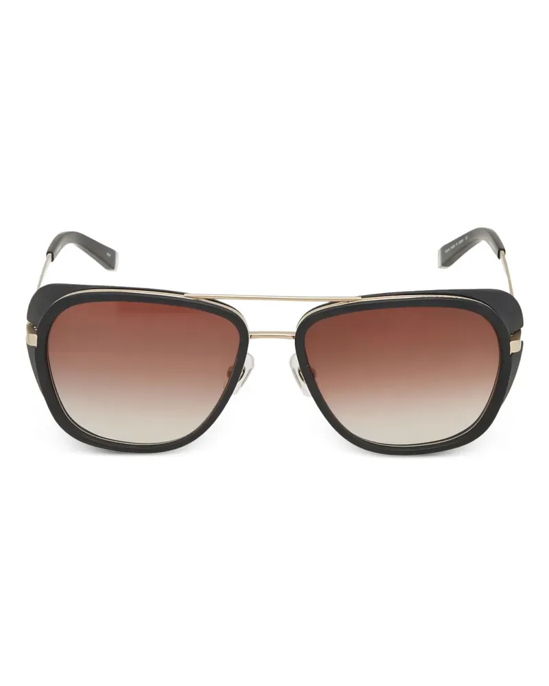 MATSUDA browline sunglasses - Schwarz Schwarz