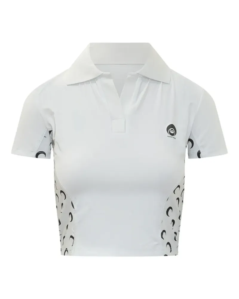 Marine Serre moon polo top - Weiß Weiß