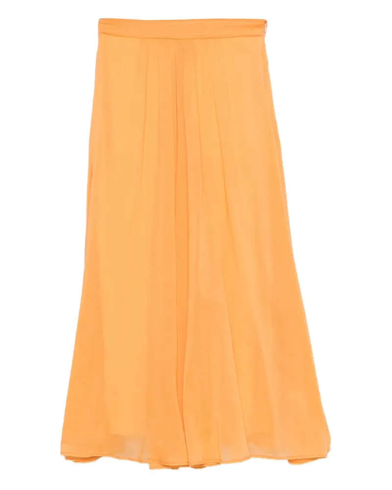 forte_forte Rock mit Falten - Orange Orange