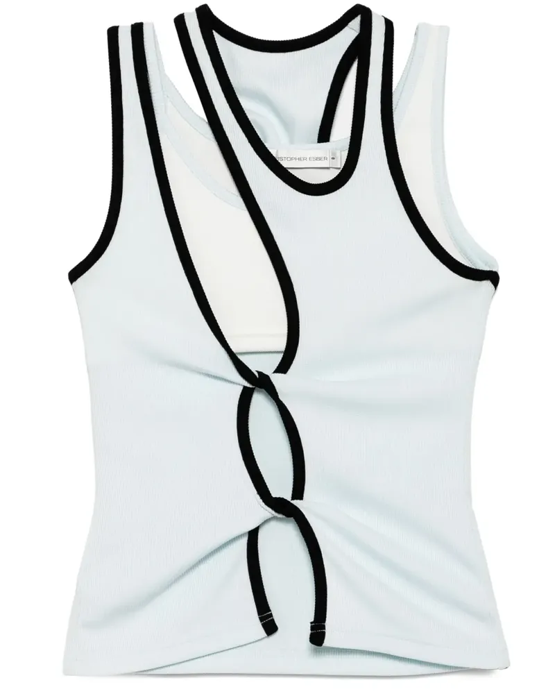 Christopher Esber Ringer Tanktop - Blau Blau