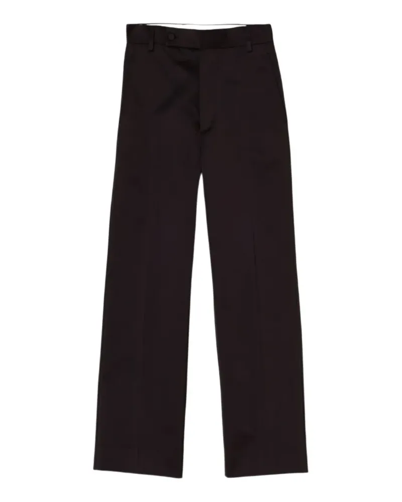 PLAN C Duchesse elegante Hose mit geradem Bein - Schwarz Schwarz