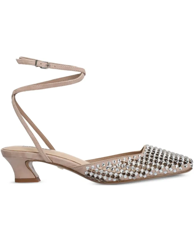 Lola Cruz Pumps mit Kristallen 45mm - Rosa Rosa