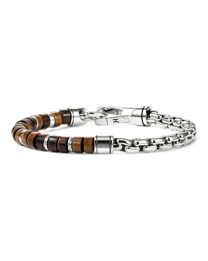 John Hardy Heishi tiger eye bracelet - Silber Silber