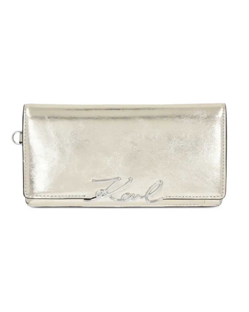 Karl Lagerfeld logo-detail wallet - Gold Gold