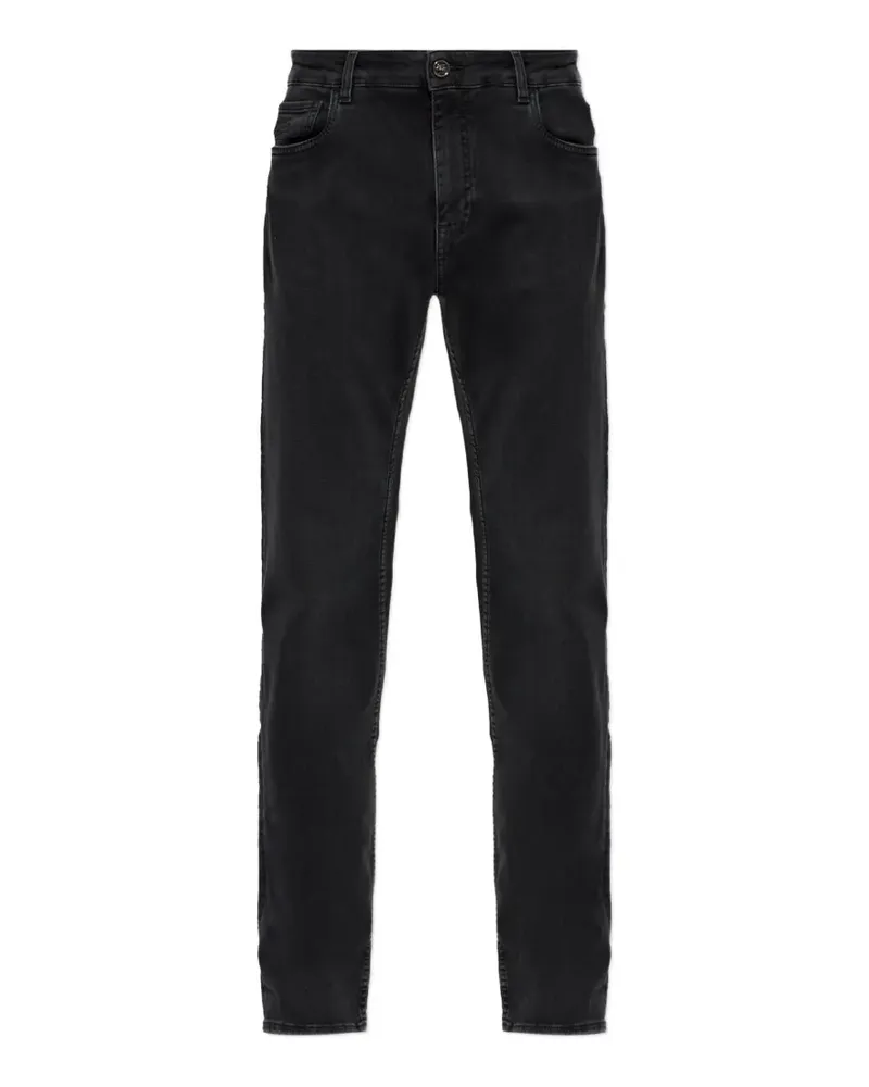 Etro logo-embroidered jeans - Schwarz Schwarz