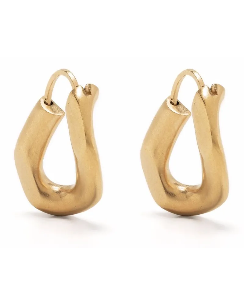 Maison Margiela Ohrringe mit Kettenanhänger - Gold Gold