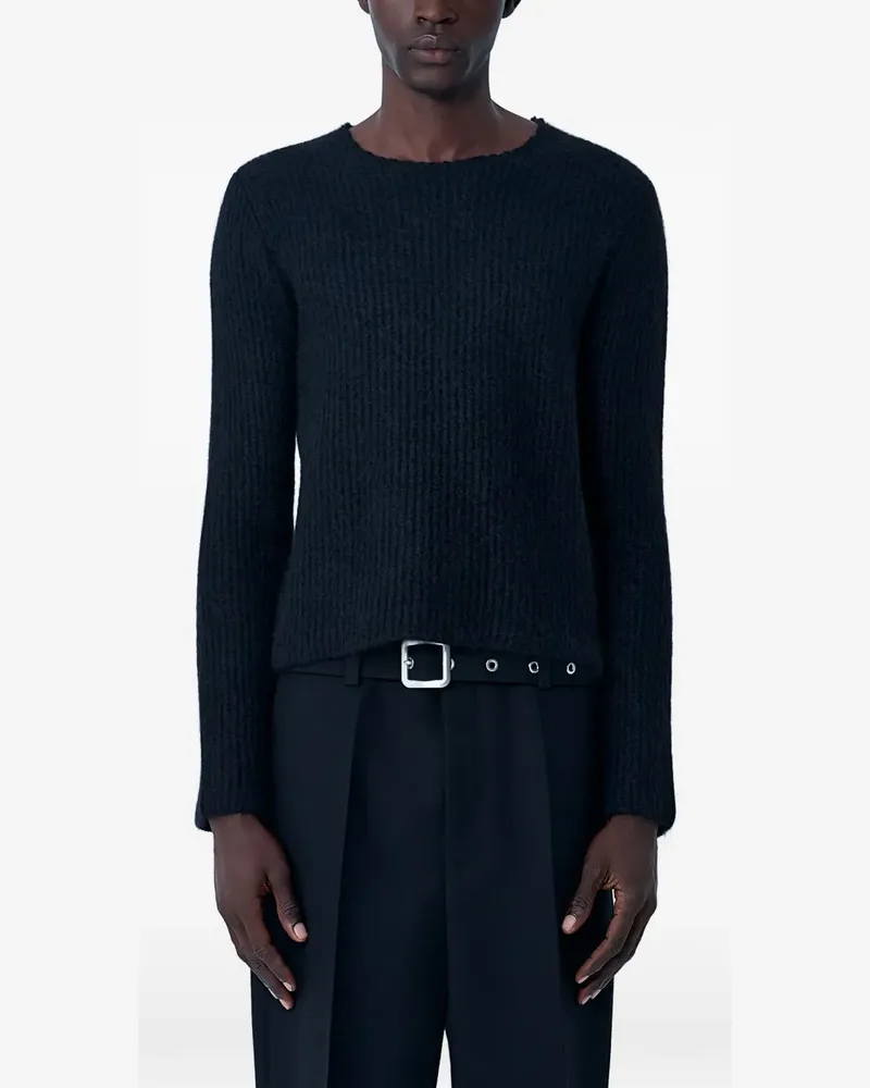 Jil Sander crew-neck ribbed sweater - Schwarz Schwarz