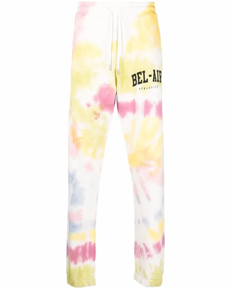 Bel-Air Athletics Jogginghose mit Batikmuster - Weiß Weiß
