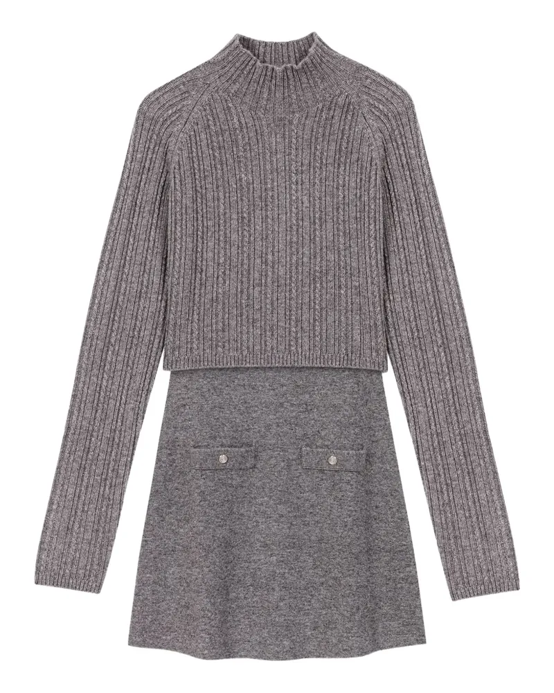 Maje Kleid aus Wollgemisch - Grau Grau