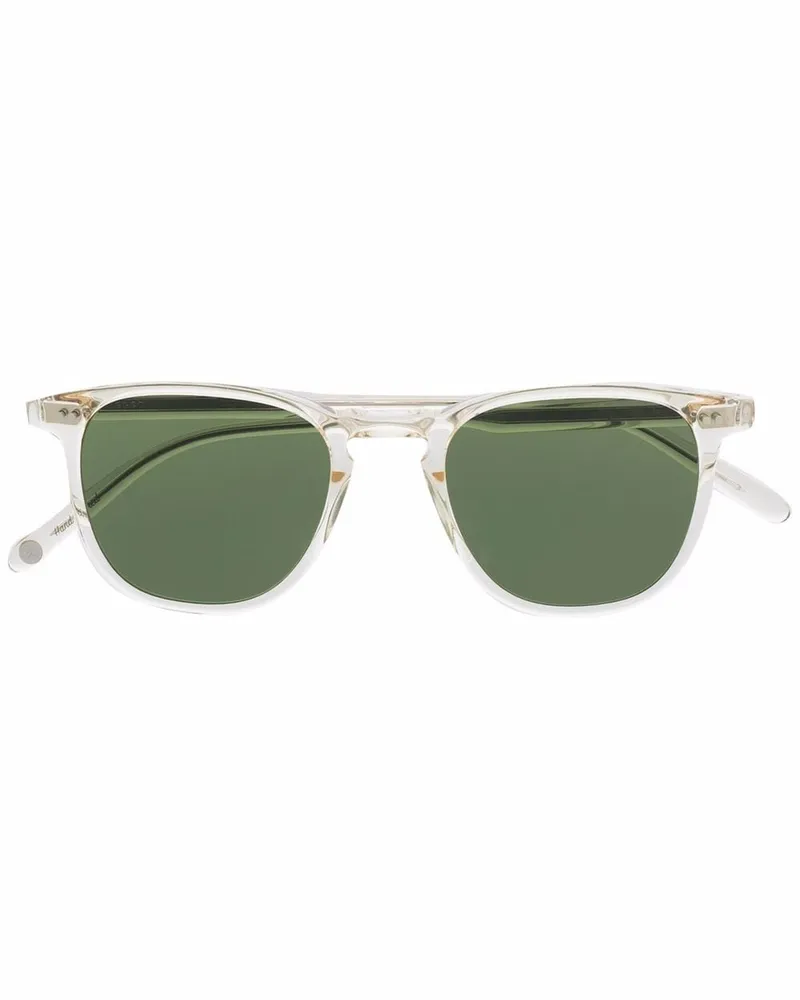 Garrett Leight Runde Brooks Sonnenbrille Nude