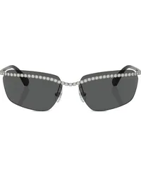 Swarovski Sonnenbrille mit eckigem Gestell Grau