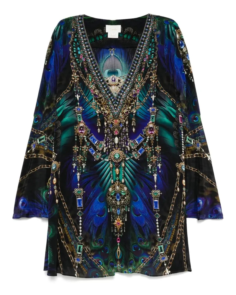 Camilla Dominican Minikleid - Schwarz Schwarz