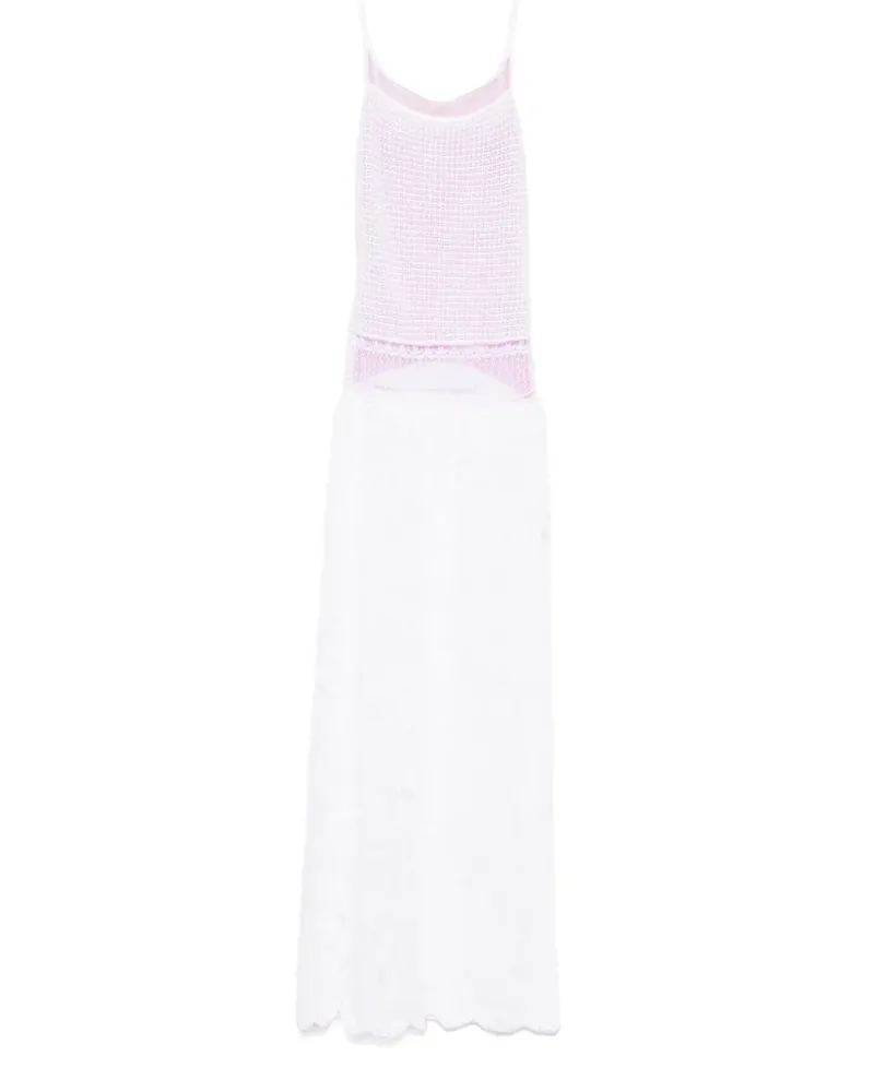 Roberta Einer Delicate Maxikleid - Weiß Weiß