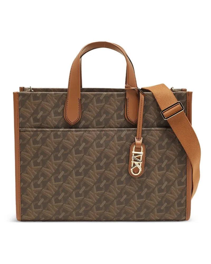 Michael Kors Großer Gigi Empire Signature Tote Bag - Braun Braun