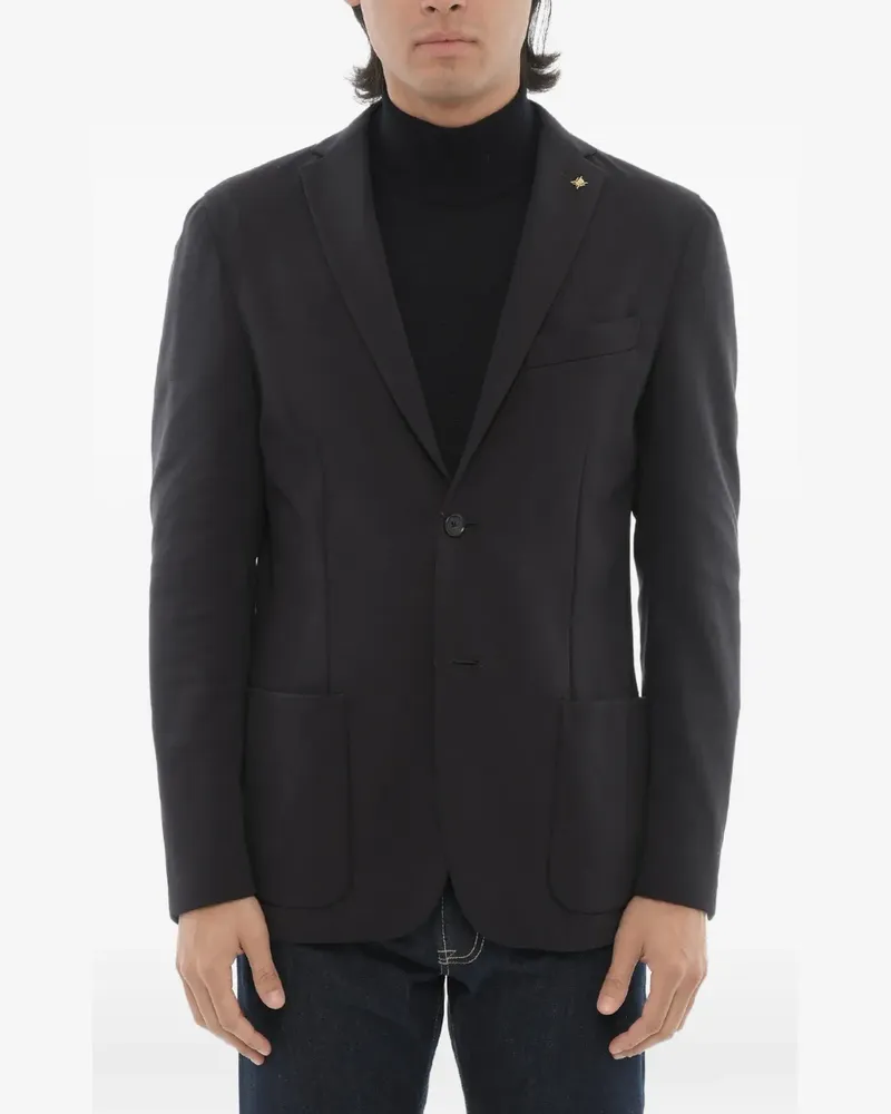Corneliani single-breasted blazer - Schwarz Schwarz