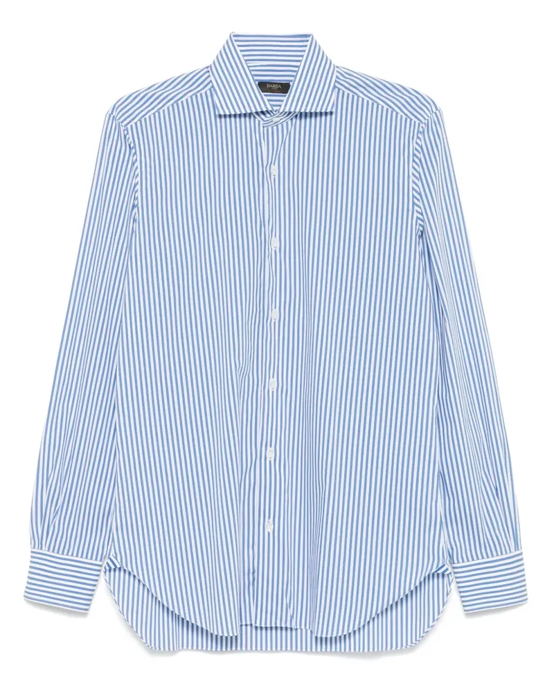 BARBA Gestreiftes Hemd - Blau Blau