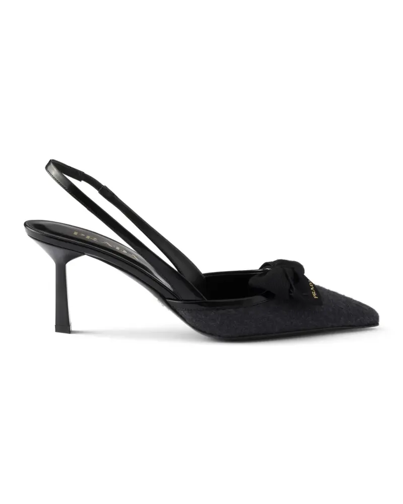 Prada fabric slingback pumps - Grau Grau