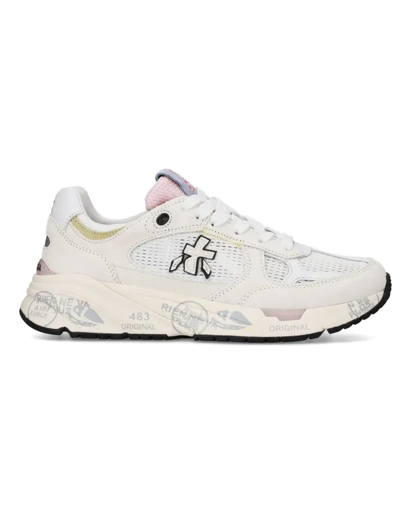Premiata Mase Sneakers mit Logo-Patch - Weiß Weiß