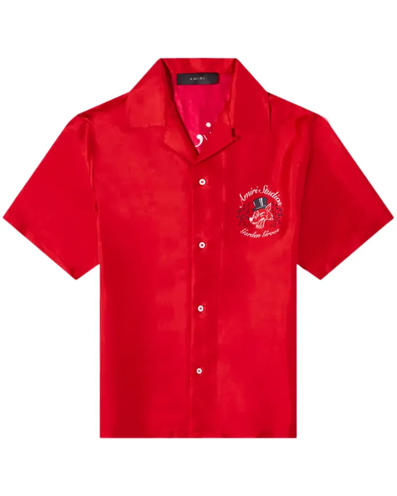 Amiri Studios Seidenhemd - Rot Rot