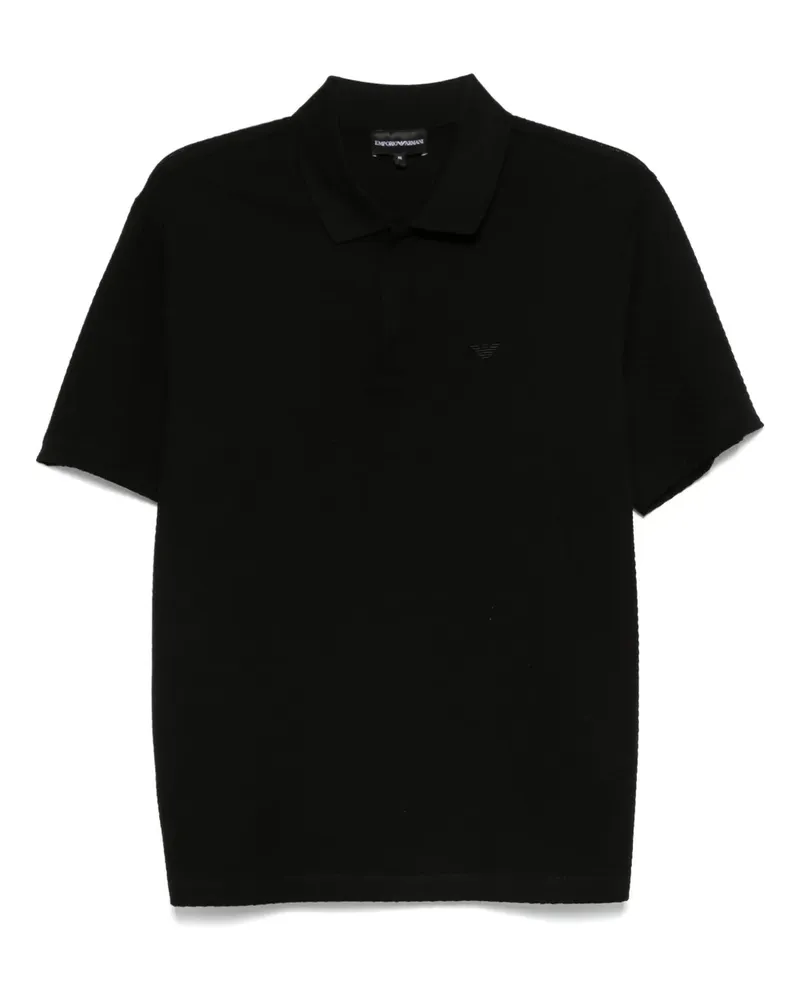 Emporio Armani Klassisches Poloshirt - Schwarz Schwarz