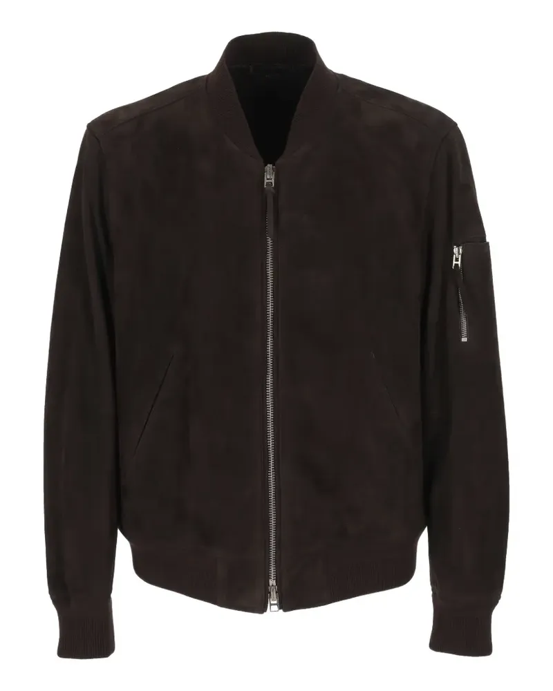 Tom Ford suede bomber jacket - Braun Braun