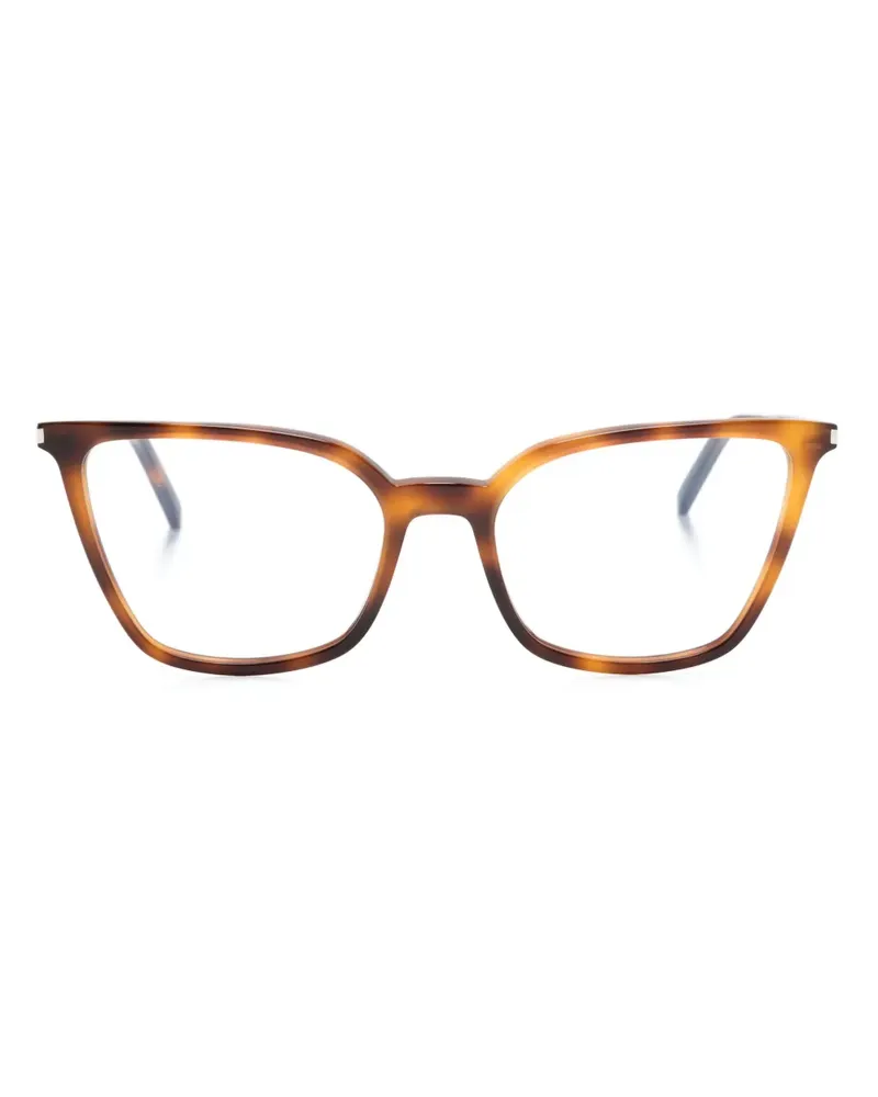 Saint Laurent Cat-Eye-Brille in Schildpattoptik - Braun Braun