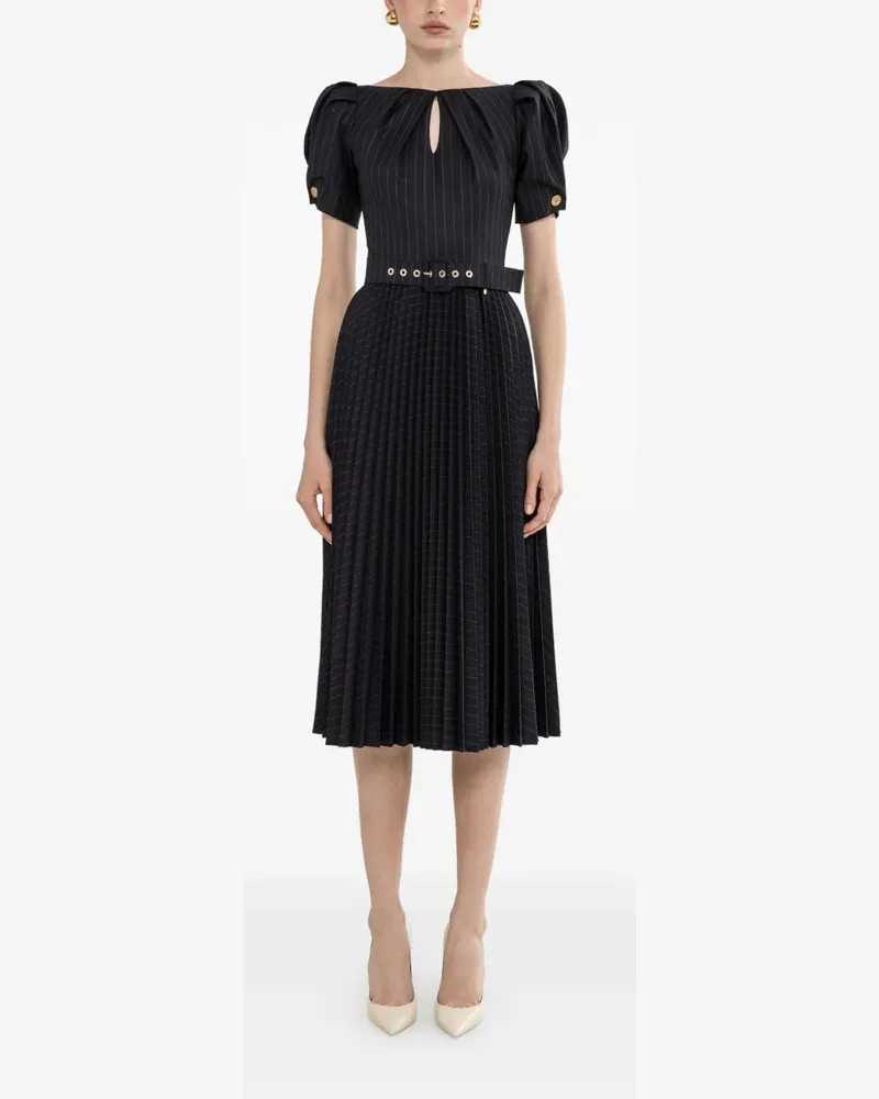 NISSA Midikleid mit Nadelstreifen - Blau Blau