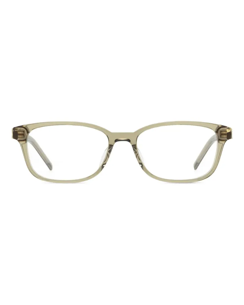 Saint Laurent Eckige Brille aus Acetat - Braun Braun