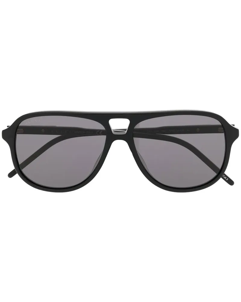 Gucci Getönte Pilotenbrille - Schwarz Schwarz