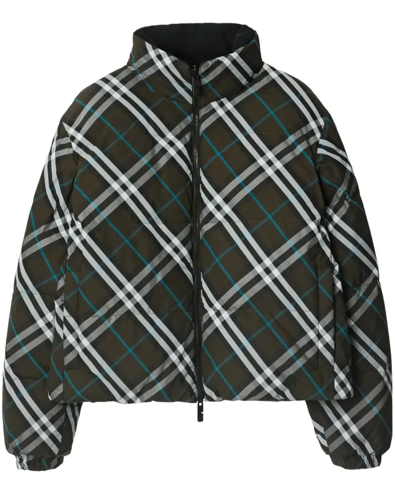 Burberry Wendbare Jacke mit Check - Grün Grün