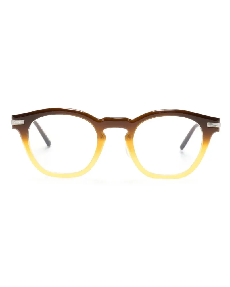 Oliver Peoples Runde Brille mit Farbverlauf-Optik - Braun Braun