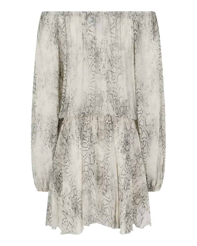 Federica Tosi Kleid mit Python-Print - Nude Nude