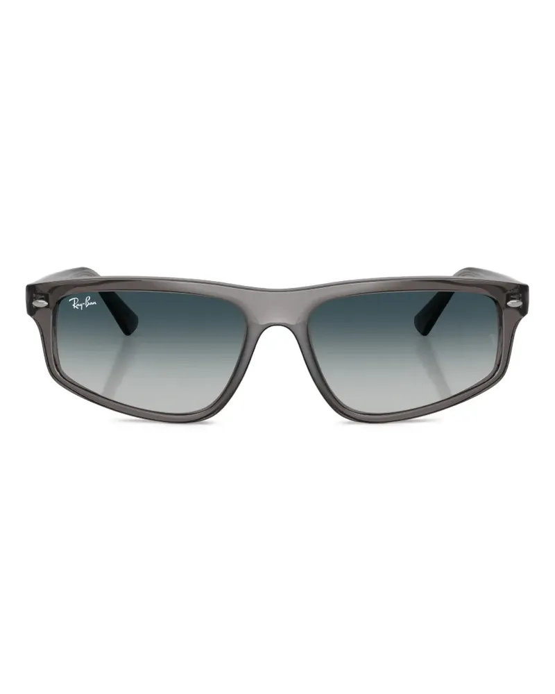 Ray Ban Sonnenbrille mit eckigem Gestell - Grau Grau