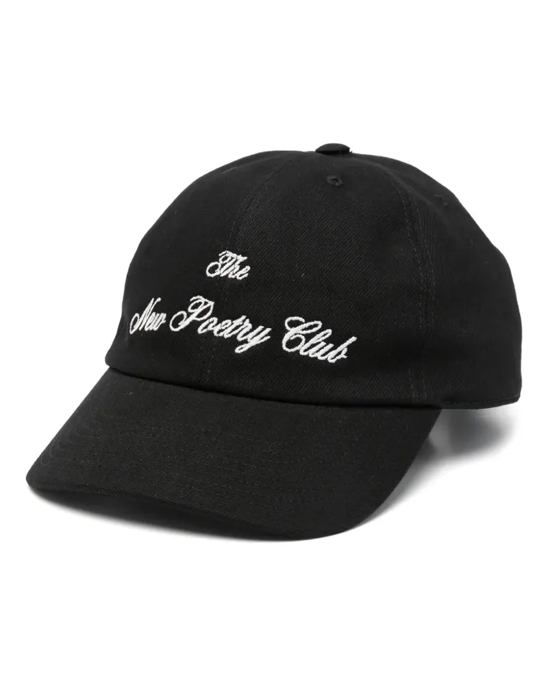 Ann Demeulemeester Baseballkappe mit Logo-Stickerei - Schwarz Schwarz