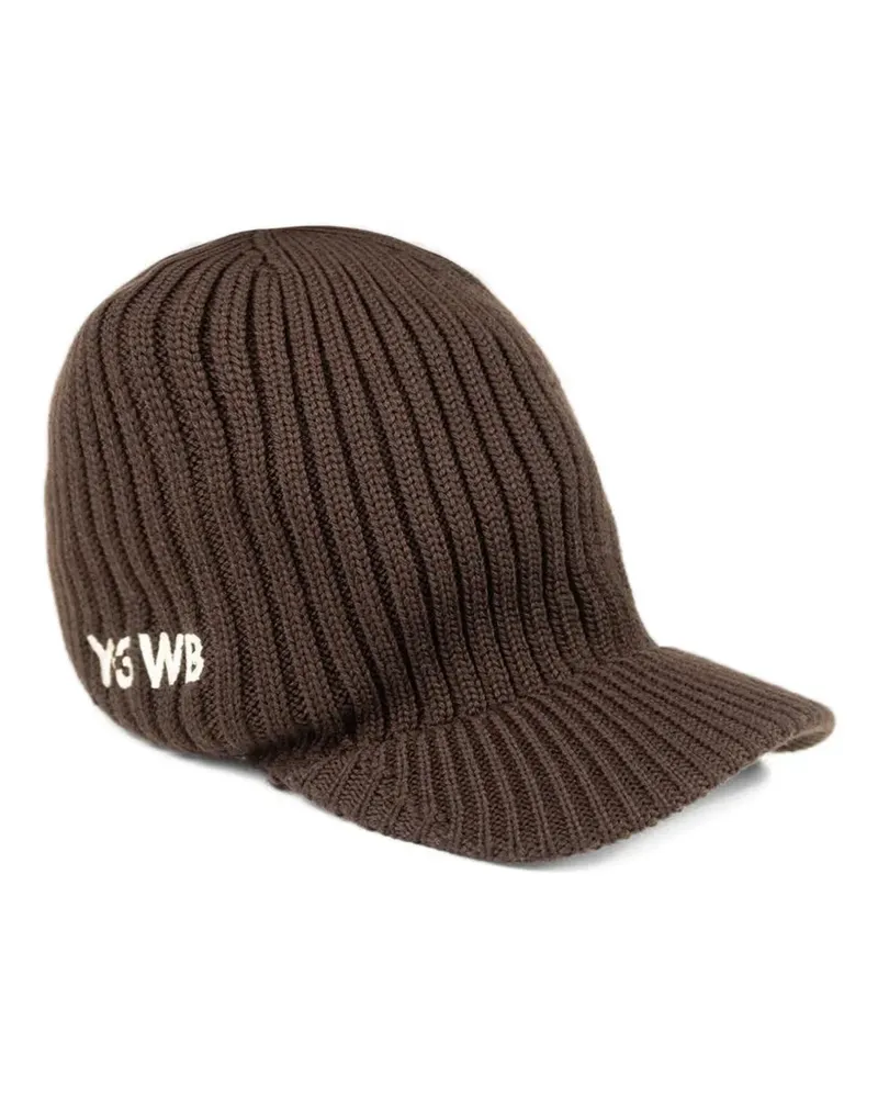 adidas x Wales Bonner Gerippte Beanie mit Schirm - Braun Braun