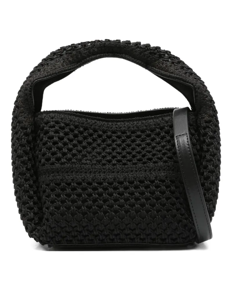 Totême Gehäkelte Mini-Tasche - Schwarz Schwarz
