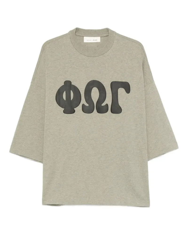 Fear of God Kastiges T-Shirt mit grafischem Print - Grau Grau
